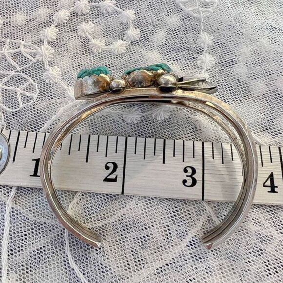 ✨Host Pick✨ Vintage Turquoise & Coral Native Cuff - Picture 10 of 11